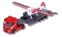 Miniatura Caminhão Man Tgx Xxl E Avião Aero Ace Transporter 