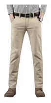 Pantalones De Drill Strech Semipitillo Slim Fit De Hombre 