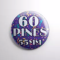 Pin Personalizado 55mm, Pack 60u P/ Evento, Souvenir, Egreso