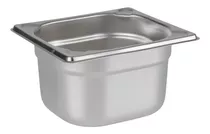 Deposito Gastronomico Acero Inox 1/6 10 Cm (17x16)