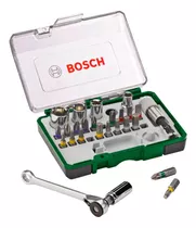 Jogo De Bits E Soquetes C/ Catraca 27 Pcs - Bosch Nf