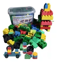 Blocos De Diversão Caixa Coloridos Montar Lego 65 Peças