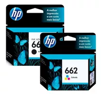 Kit 2 Cartuchos Hp 662 Original | Black E Color Cz103ab