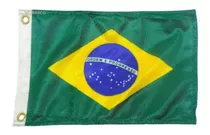 Bandeira Do Brasil Para Barcos Lanchas - Nautica 22 X 33 Cm