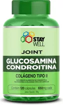 Joint Com Condroitina, Colágeno Tipo 2 E Glucosamine 100% Puro Com Insumos Importados -  120 Cápsulas