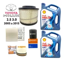 Kit Service Toyota Hilux 2.5 3.0 8l Aceite Shell + 4 Filtros