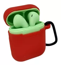 Funda Silicona Estuche Protecto AirPods Auriculares C/gancho