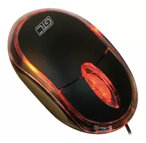 Mouse Óptico Gtc Modelo Mog-107 Para Notebook Y Pc Usb Color Negro
