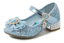 Zapatos De Princesa Frozen Con Lentejuelas Para Niños