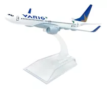 Varig - Avião Miniatura - Boeing 737 - Metal - C/pedestal