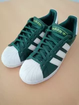 Zapatillas adidas Superstar Verde Y Blanco