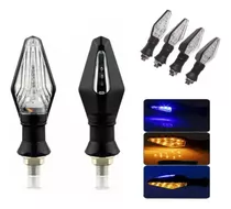 4pz Direccionales Led Moto Motocicleta Doble Funcion