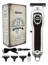 Vanta Trimmer Cortadora Patillera Inalámbrica Pelo Y Barba Color Plateado Mod 1100