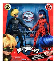 Pack De Figuras Ladybug & Cat Noir Mission Accomplished - Pm