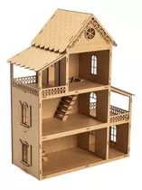 Casa Casinha De Boneca Mdf Pequena 60cm