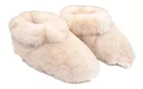 Pantufla De Cuero Legitimo De Oveja Desmontable Dama