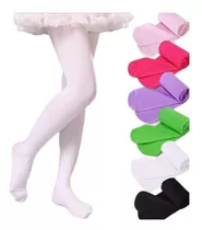 Mallas De Niña Panti Lisas Nylon Colores Para Danza Disfraz