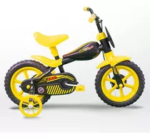 Bicicleta Aro 12 Infantil Track Bikes Tracktor Pa Amarelo Cor Preto Tamanho Do Quadro 8