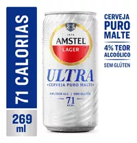Cerveza Amstel Gluten Free Lata 269ml Pack X 12un.