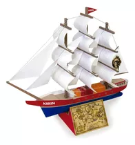 Maquete Digital P/montar Em Papel 77 Navio Veleiro Japonês