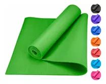 Tapete Yoga Pilates Fitness Ejercicio Portátil 3mm Grosor Color Verde