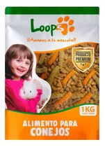 Alimento Conejo Pellet Loops 1kg