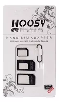 Adaptador De Tarjeta Sim Nano Chip Noosy 4 En 1 Micro Sim