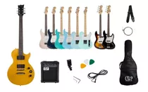 Pack Guitarra Les Paul Y Amplificador Creep Completo Gld