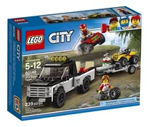 Juguete Lego City Todo Terreno Pick Up Moto Remolque 239 Pza