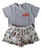 Pijama Axm Mujer Short Snoopy 