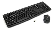 Teclado E Mouse - Sem Fio - Logitech Wireless Combo Mk270 - 