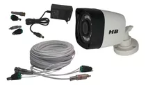 Kit Câmera Para Ligar Direto Na Tv+cabo30mt+conectores+fonte