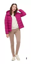 Campera Uniqlo Ultra Light Down Parka Mujer Fucsia Original