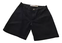 Bermudas Dama En Negro Algodón/elastano Talle 30