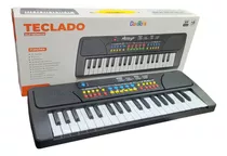 Teclado Piano Com Microfone Brinquedo Eletrônico 37 Teclas