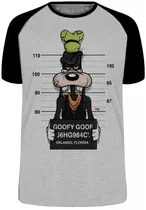 Camiseta Luxo Pateta Cachorro Prisão Disney Preso Delegacia
