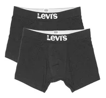 Boxer Levi's Hombre Boxer Brief - 2 Pack Black-black