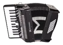 Acordeon Michael 48 Baixos Acm4803n Spb Preto Sólido