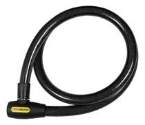 Candado Con Cable De Acero 12 Mm 1.5 Mt Crossmaster 9933435 Color Negro