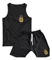 Conjunto Afa Seleccion Argentina Musculosa Short Algodon 