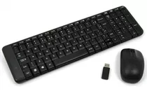 Kit Combo Logitech Mk220 Teclado E Mouse Com Tecla Ç Abnt2 Sem Fio Compacto Funciona Android Celular E Tablet Smartphone