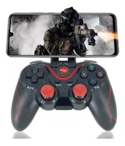 Control Gamepad Bluetooth Videojuegos Android Con Soporte