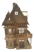 Casa Casinha De Boneca Mdf Polly- 46 Moveis