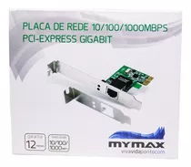 Placa De Rede 10/100/1000mbps Pci Express Gigabit Mymax