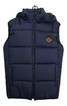 Chaleco Puffer Sire Hombre Con Capucha Desmontable