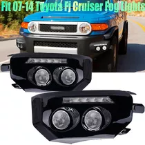 Neblineros 2007-2014 Toyota Fj Cruiser Black Bumper Fog Led