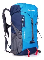 Mochila Camping 35 Litros, Color Celeste Diseño De La Tela Diamond Ripstop