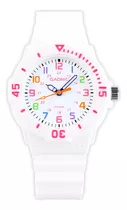 Reloj Pulsera De Mujer Analógico Resistente Al Agua Color De La Malla Blanco