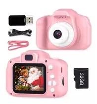 Mini Câmera Digital Filmadora Infantil Criança De 32g Cartão