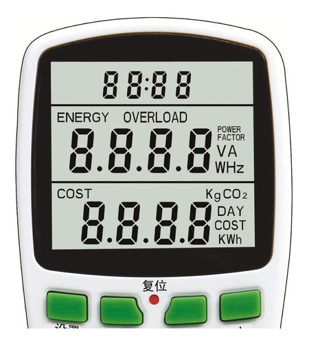 Watt Metro Medidor Consumo Tomada Us V Frete Gr Tis